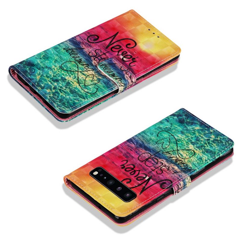 Housse Samsung Galaxy S10 5g Never Stop Dreaming