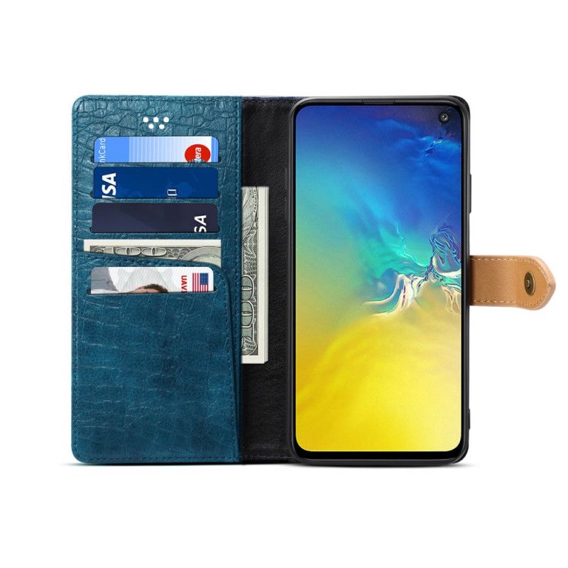 Housse Samsung Galaxy S10e Croco Et Ceinture