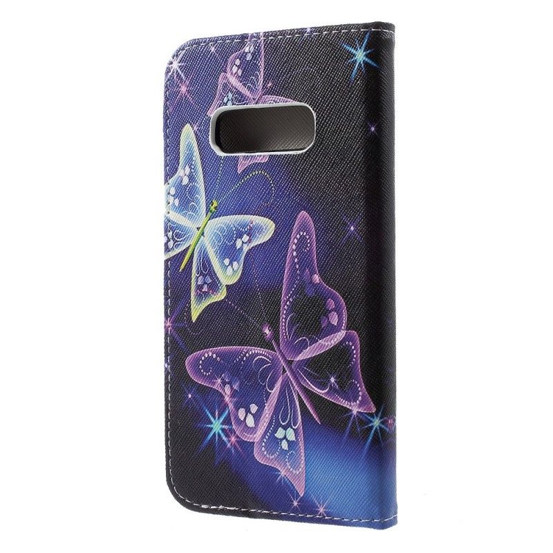 Housse Samsung Galaxy S10e Papillons Et Fleurs