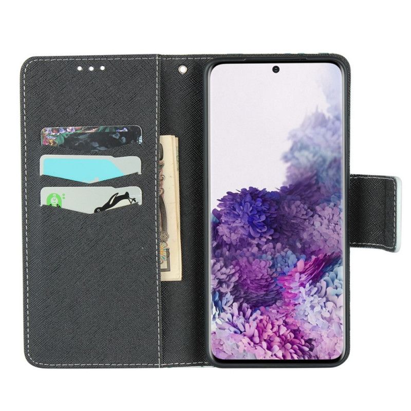 Housse Samsung Galaxy S20 Fleurettes À Lanière