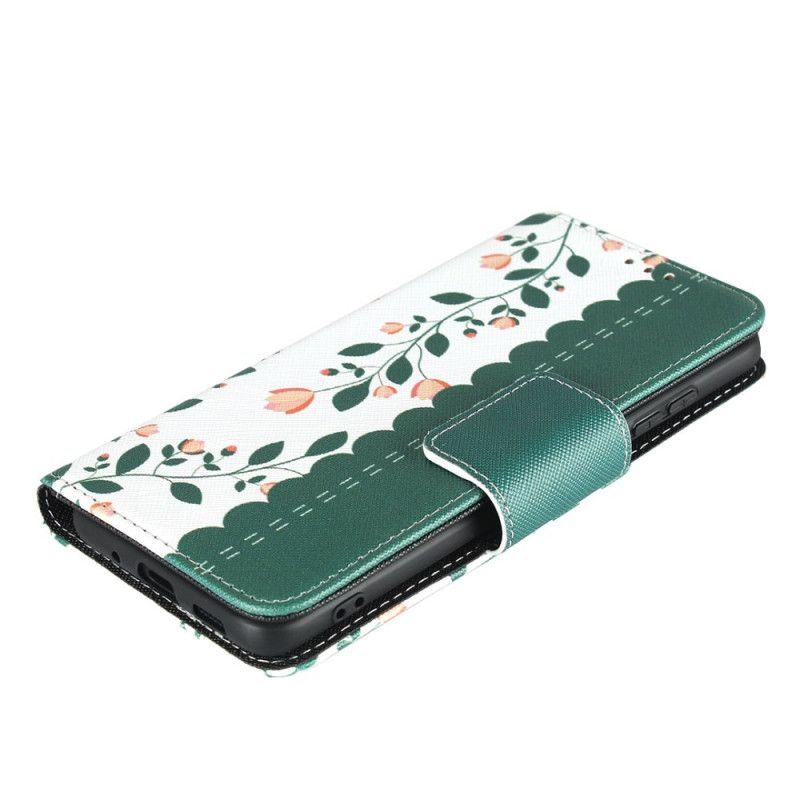 Housse Samsung Galaxy S20 Fleurettes À Lanière