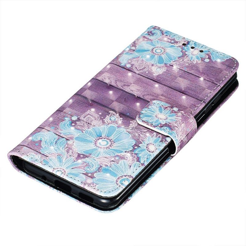 Housse Samsung Galaxy S20 Fleurs Bleues