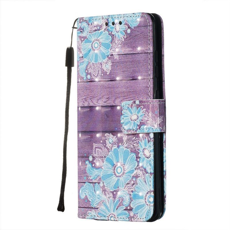 Housse Samsung Galaxy S20 Fleurs Bleues