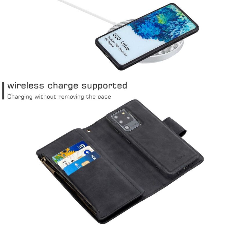 Étui Housse Samsung Galaxy S20 Ultra Coque Détachable Zippée