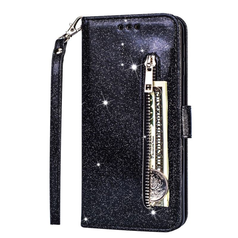 Housse Samsung Galaxy S20 Ultra Porte-monnaie Paillettes