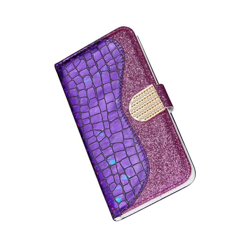 Housse Samsung Galaxy S21 5g Croco Diamants