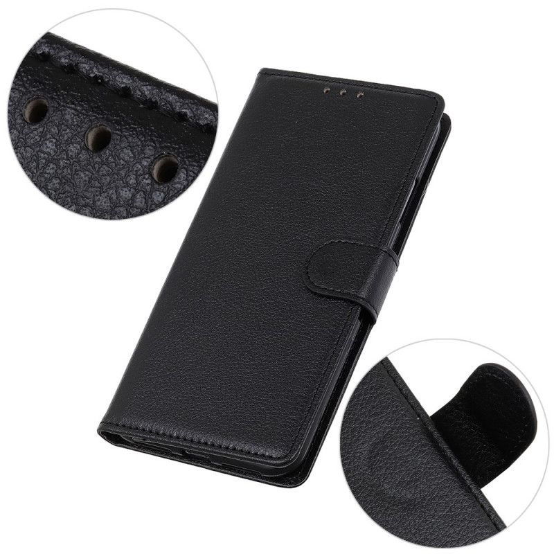 Housse Samsung Galaxy S21 5g Simili Cuir Litchi Traditionnel