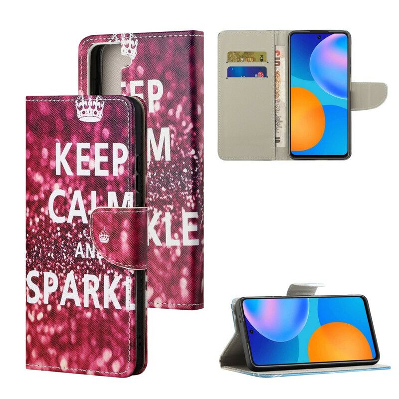 Housse Samsung Galaxy S21 FE Keep Calm And Sparkle