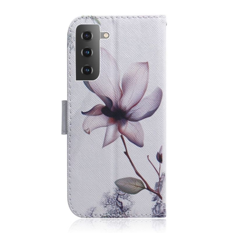 Housse Samsung Galaxy S21 Plus 5g Fleur Vieux Rose