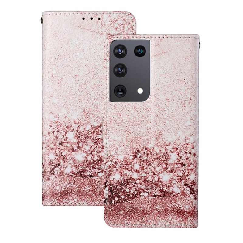 Housse Samsung Galaxy S21 Ultra 5g Paillettes Design