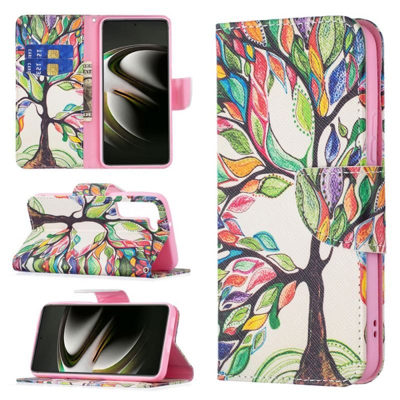 Housse Samsung Galaxy S22 5G Arbre Coloré