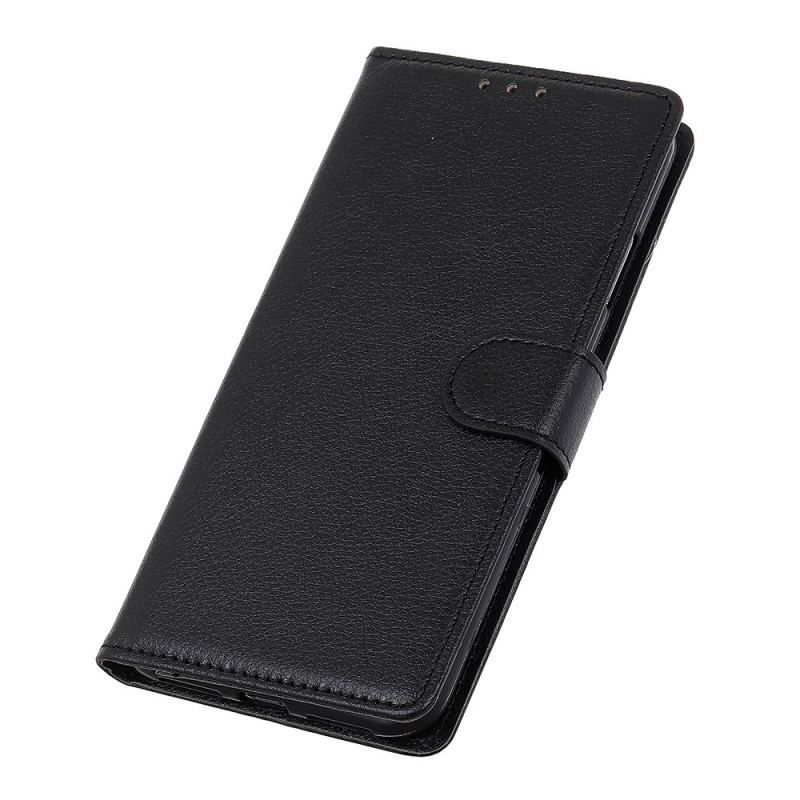 Housse Samsung Galaxy S22 5G Cuir Litchi Traditionnel