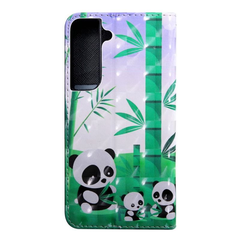 Housse Samsung Galaxy S22 5G Famille Pandas
