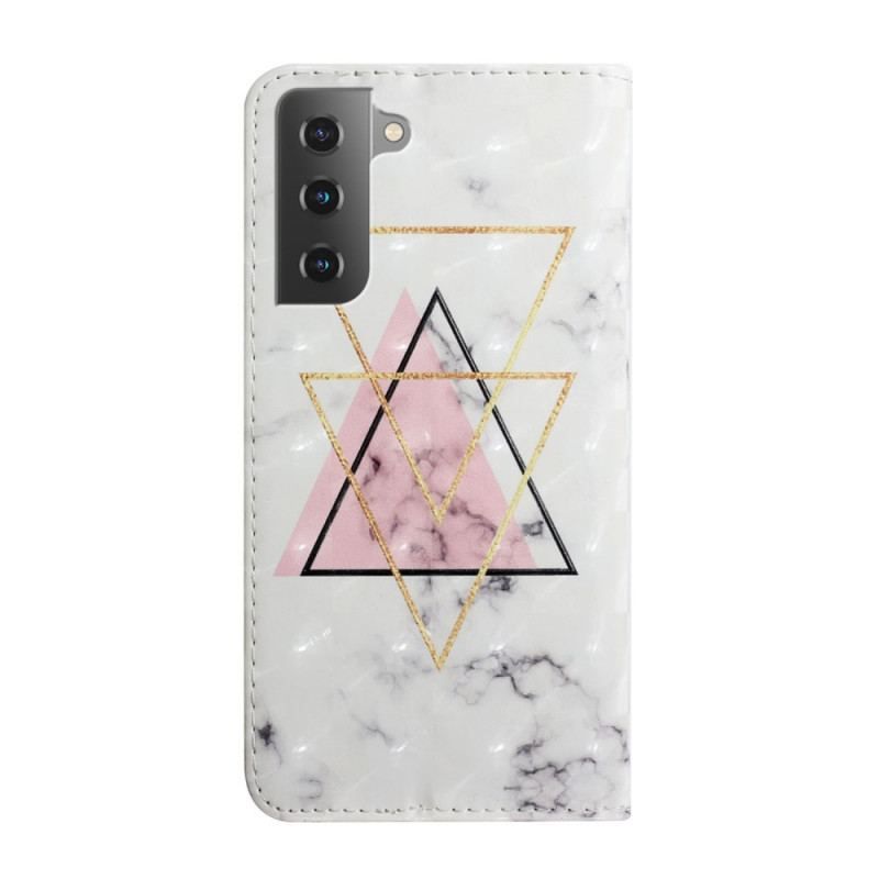 Housse Samsung Galaxy S22 5G Triangle en paillettes