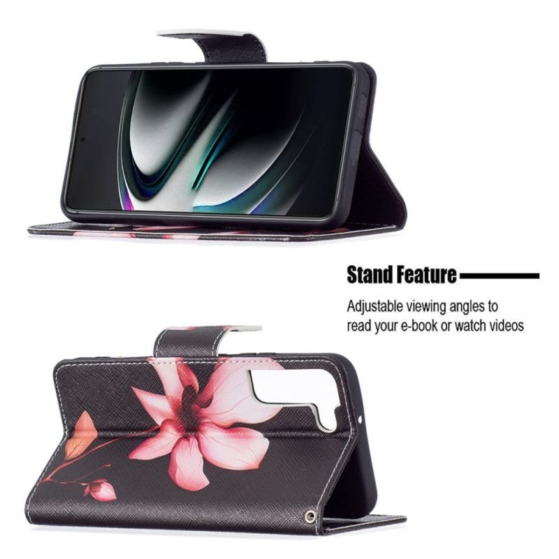 Housse Samsung Galaxy S22 Plus 5G Fleur Rose