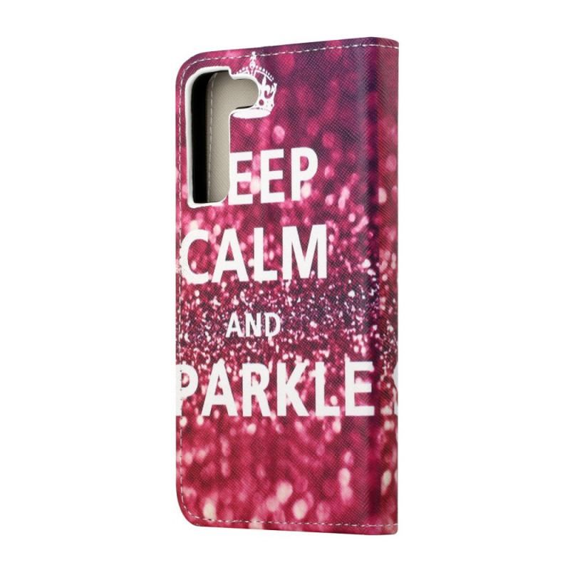 Housse Samsung Galaxy S22 Plus 5G Keep Calm and Sparkle