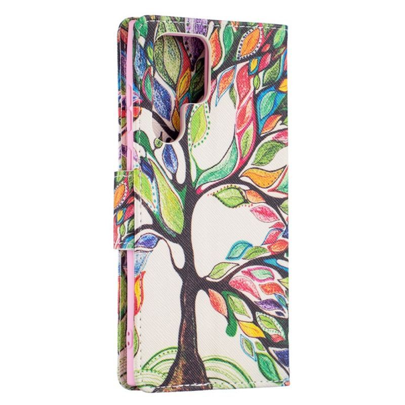 Housse Samsung Galaxy S22 Ultra 5G Arbre Coloré