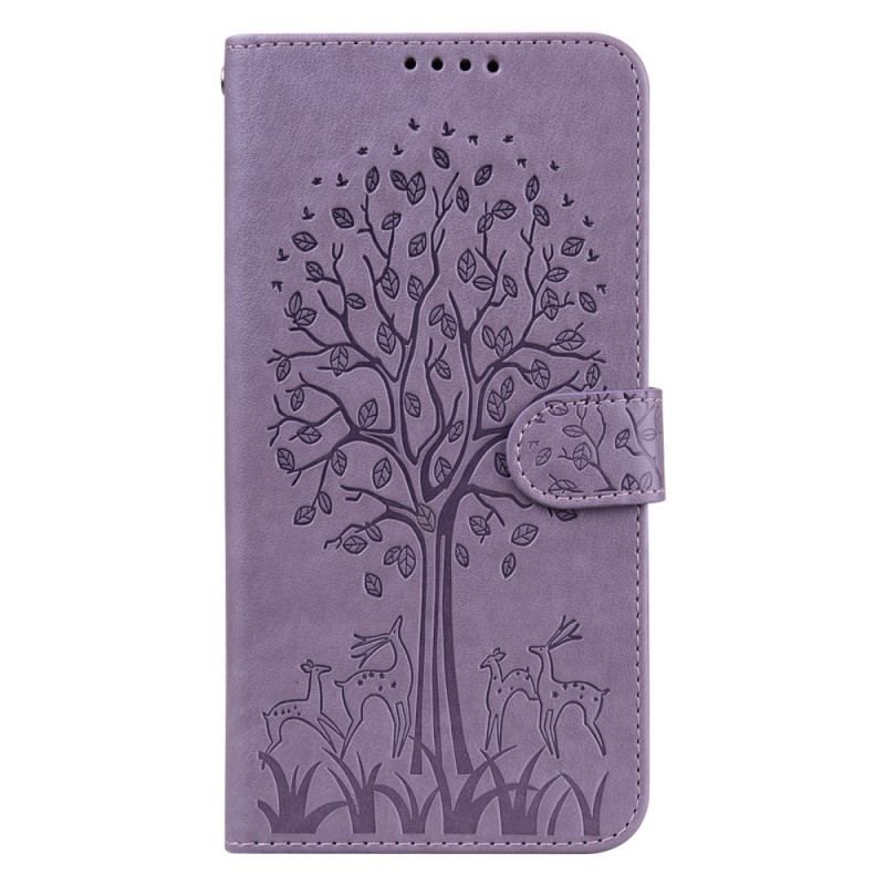 Housse Samsung Galaxy S22 Ultra 5G Arbre et Cerfs