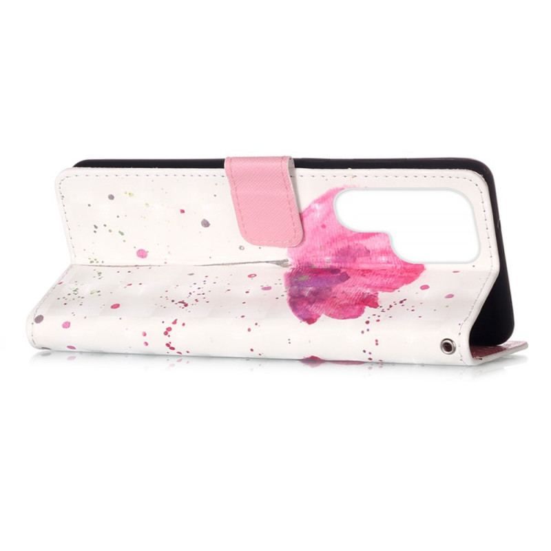 Housse Samsung Galaxy S22 Ultra 5G Coquelicot Aquarelle