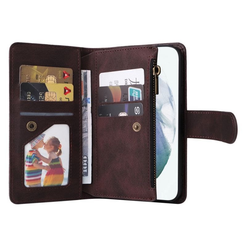 Housse Samsung Galaxy S22 Ultra 5G Multi-Fonctionnelle avec Pochette