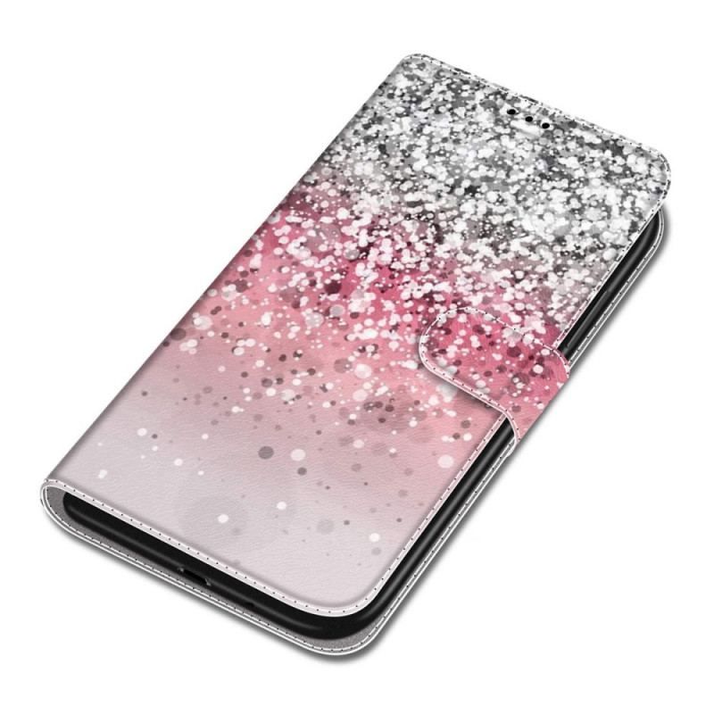 Housse Samsung Galaxy S22 Ultra 5G Paillettes avec Lanière