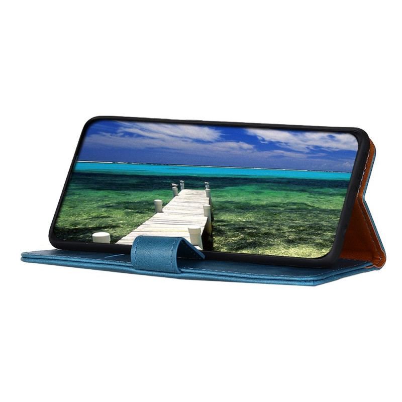 Housse Samsung Galaxy S22 Ultra 5G Simili Cuir Élégance KHAZNEH
