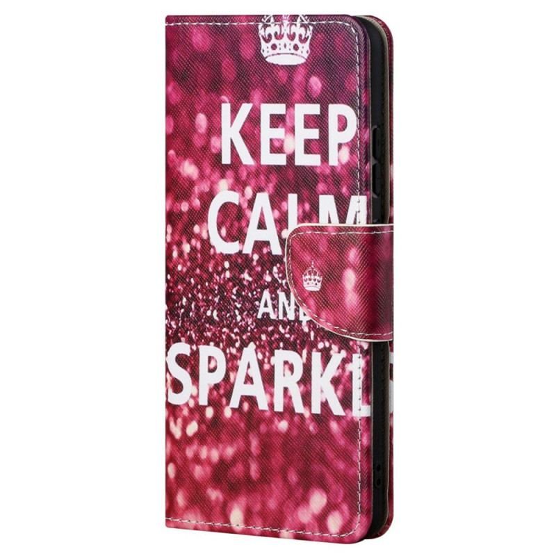 Housse Samsung Galaxy S23 5G Keep Calm and Sparkle