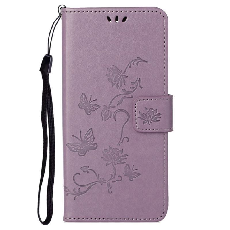 Housse Samsung Galaxy S23 5G Papillons et Fleurs