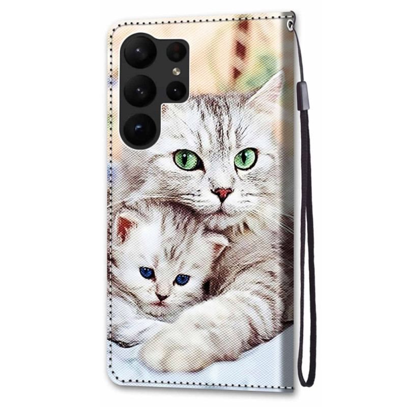 Housse Samsung Galaxy S23 Ultra 5G Famille de Chats