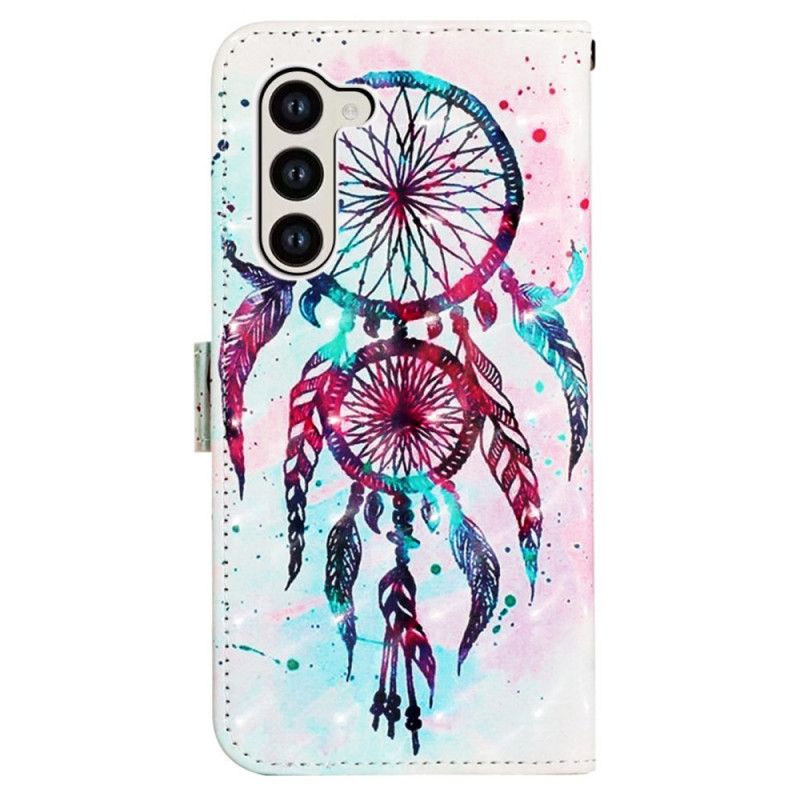 Housse Samsung Galaxy S24 5G Attrape Rêves Aquarelle Rouge