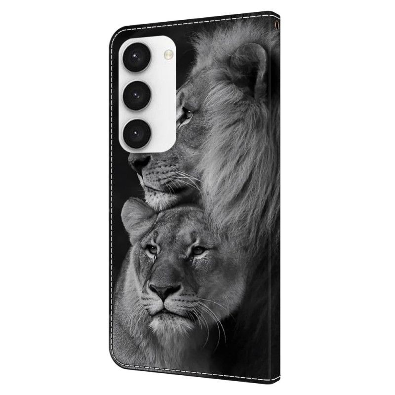 Housse Samsung Galaxy S24 5G Couple de Lions