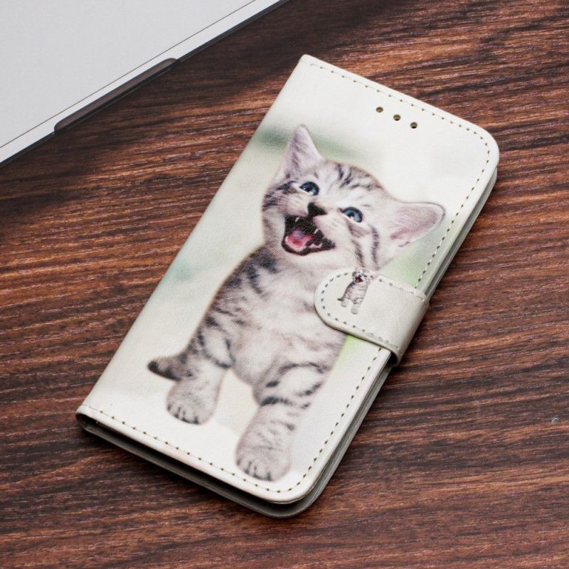 Housse Samsung Galaxy S24 5G Drôle de Chaton à Lanière