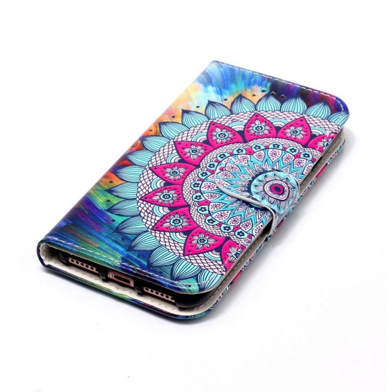 Housse Samsung Galaxy S24 5G Motif Mandala à Lanière