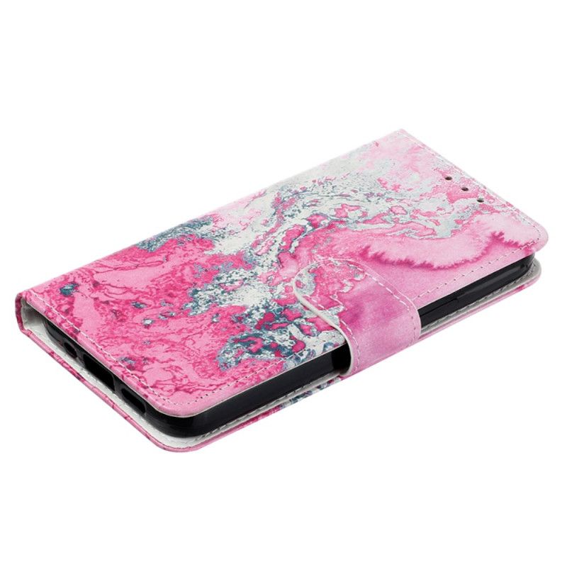 Housse Samsung Galaxy S24 5G Motif Marbré Rose