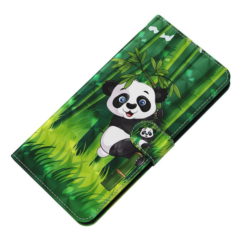 Housse Samsung Galaxy S24 5G Panda Bambou à Lanière