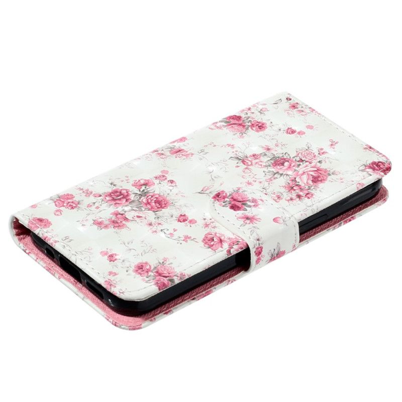 Housse Samsung Galaxy S24 5G Roses avec Lanière