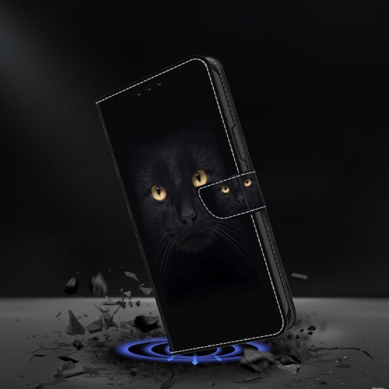 Housse Samsung Galaxy S24 5G Yeux de Chat noir