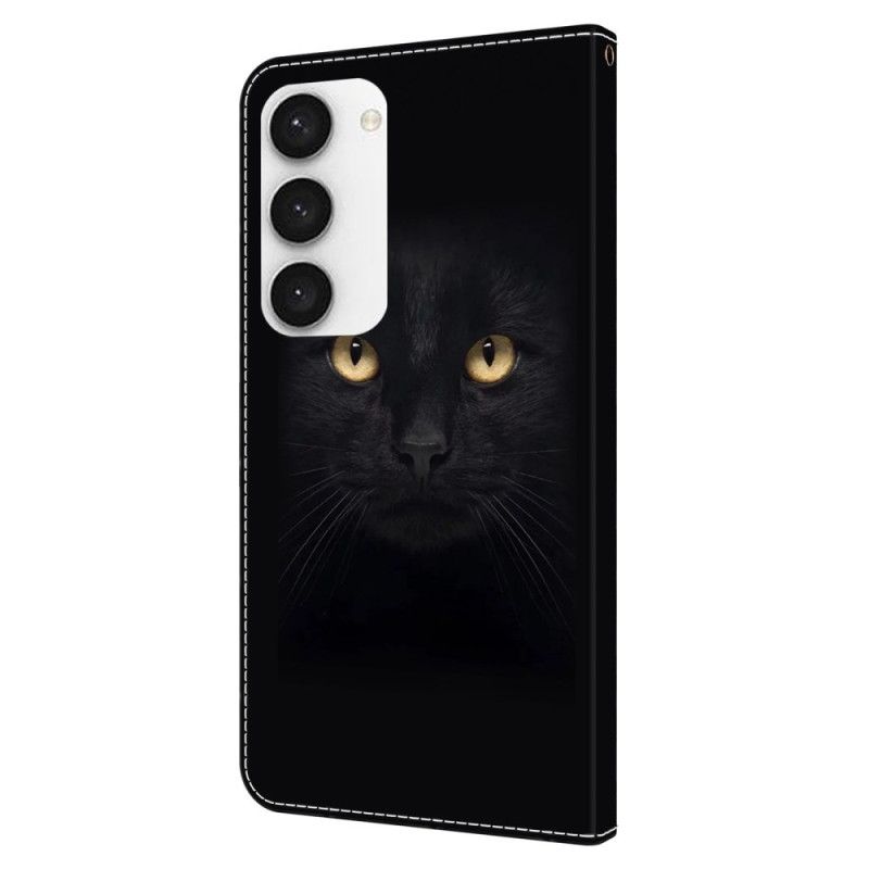 Housse Samsung Galaxy S24 5G Yeux de Chat noir