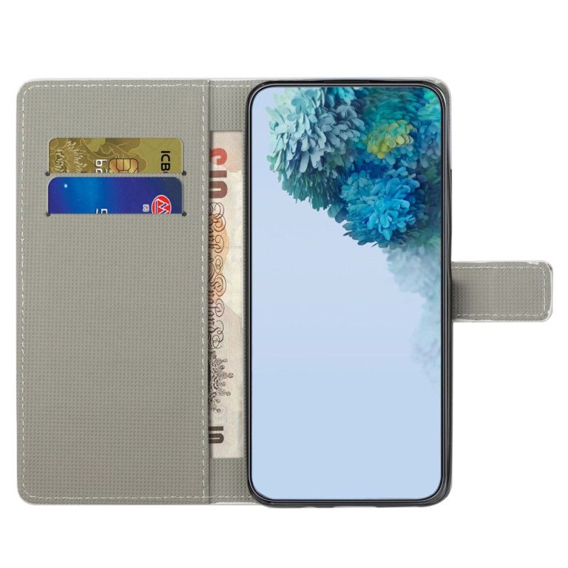 Housse Samsung Galaxy S24 FE Papillon Bleu