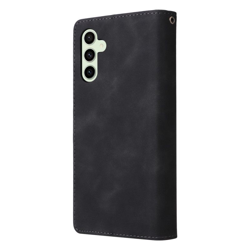 Housse Samsung Galaxy S24 FE Portefeuille Design Cuir