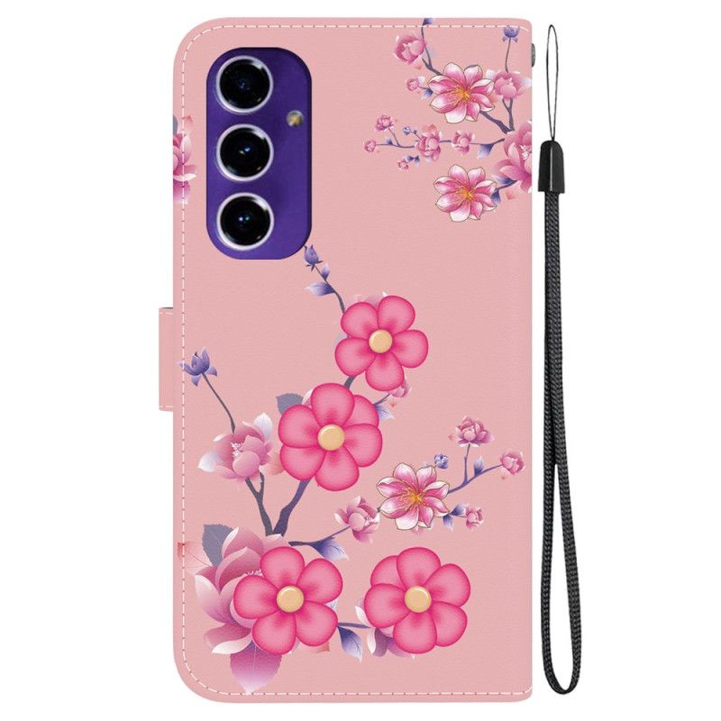 Housse Samsung Galaxy S24 FE Sakura à Lanière