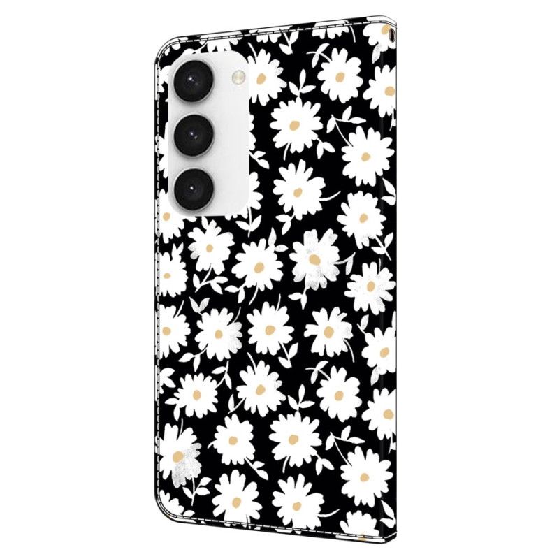 Housse Samsung Galaxy S24 Plus 5G Motif Floral à Lanière