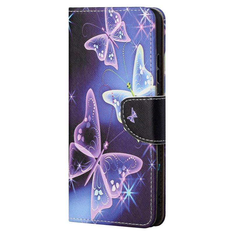 Housse Samsung Galaxy S24 Ultra 5G Papillons Scintillants