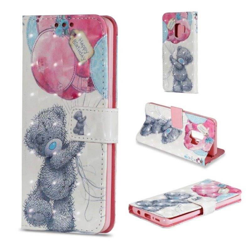 Housse Samsung Galaxy S9 Bear Happy Birthday