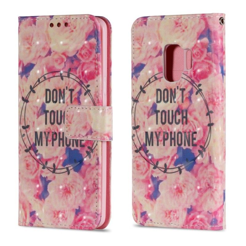 Housse Samsung Galaxy S9 Don't Touch My Phone Roses