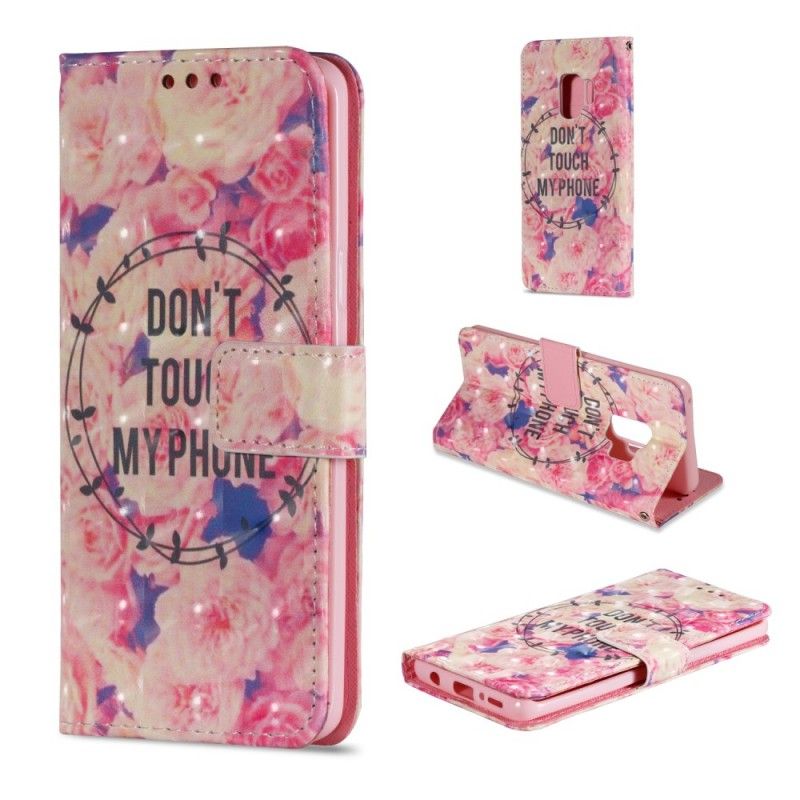 Housse Samsung Galaxy S9 Don't Touch My Phone Roses