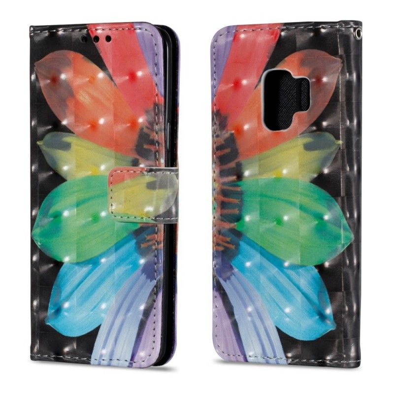 Housse Samsung Galaxy S9 Fleur Peinte