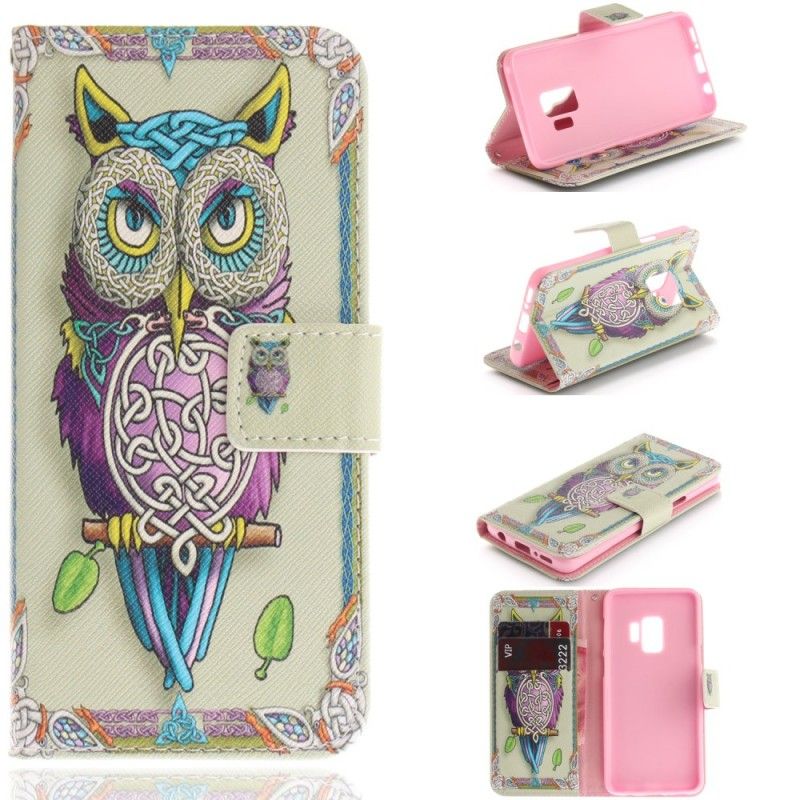 Housse Samsung Galaxy S9 Hibou Tribal