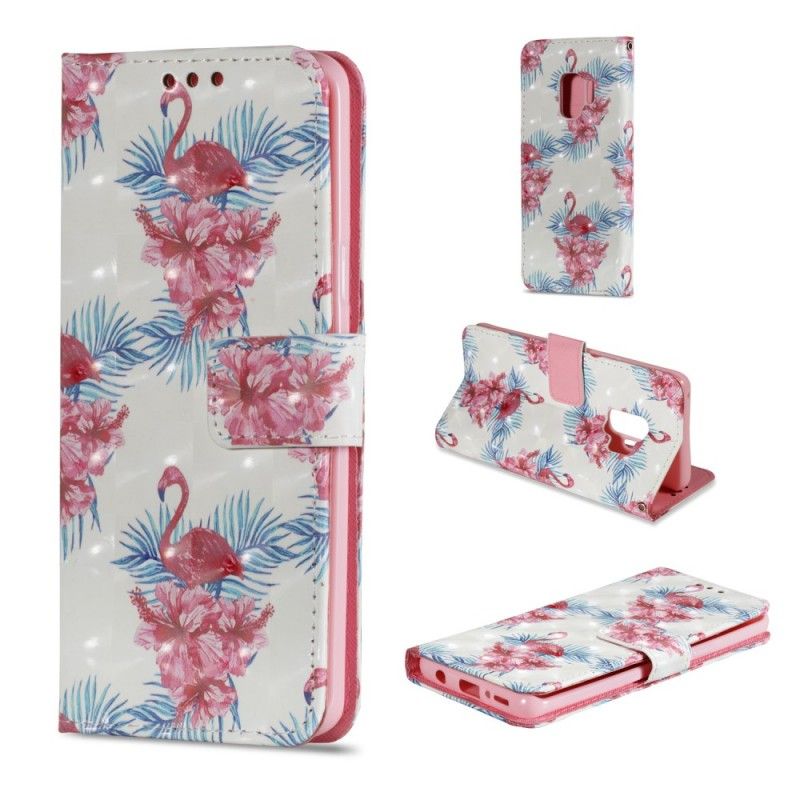 Housse Samsung Galaxy S9 Multiples Flamants Roses