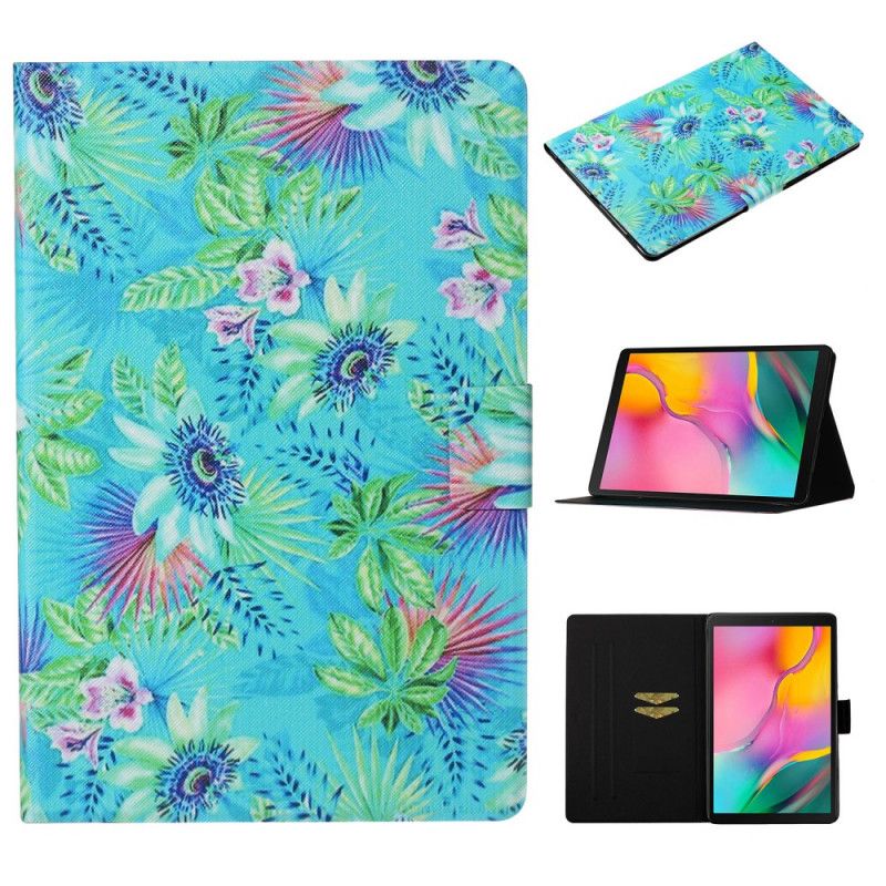 Housse Samsung Galaxy Tab A 10.1 (2019) Fleurs Et Feuilles